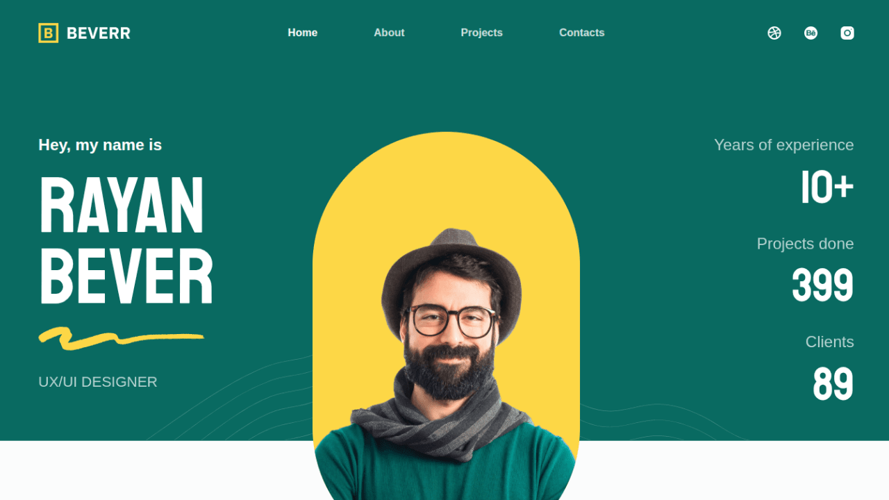 Beverr - Web untuk Portofolio & Branding | Nomaden Lab